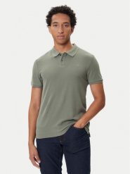Mustang Polo Pierre 1016880 Zielony Slim Fit. Zielone koszulki polo męskie Mustang, m, bez wzorów, z bawełny, bez kołnierzyka, bez ramiączek. Za 119.99 zł.
