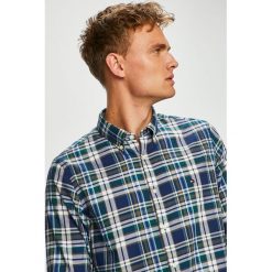 Tommy Hilfiger - Koszula. Szare koszule męskie Tommy Hilfiger, w kratkę, z bawełny, button down, z długim rękawem. Za 299.90 zł.