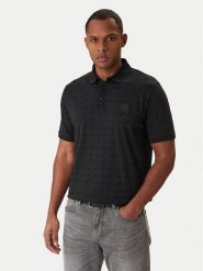 KARL LAGERFELD Polo 745071 561251 Czarny Regular Fit. Czarne koszulki polo męskie KARL LAGERFELD, m, bez wzorów, z bawełny, bez kołnierzyka, bez ramiączek. Za 579.99 zł.