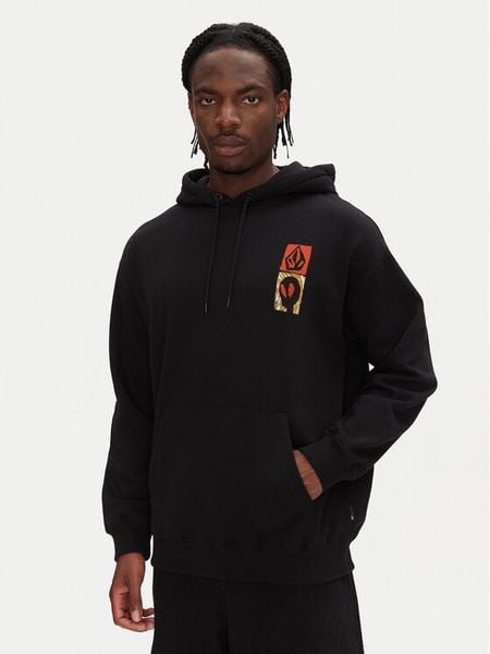 Volcom Bluza Gonyvaders A4112508 Czarny Loose Fit. Czarne bluzy nierozpinane męskie Volcom, m, bez wzorów, z bawełny, bez ramiączek, bez kaptura. Za 179.99 zł.