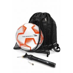 Zestaw piłkarski Yakimasport plecak z siatką + piłka nożna r.3 + pompka. Plecaki męskie YAKIMASPORT, bez wzorów. Za 99.99 zł.