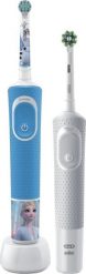 Szczoteczka Oral-B Vitality Kids D100 Frozen + D103 Niebieska. Niebieskie szczoteczki elektryczne ORAL-B. Za 178.30 zł.