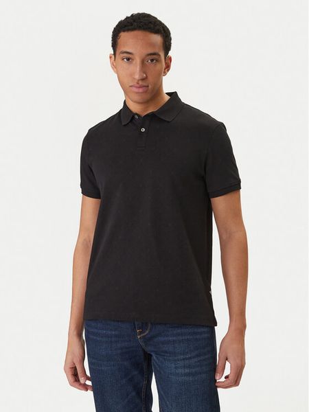 Guess Polo M6RP05 KD181 Czarny Regular Fit. Czarne koszulki polo męskie Guess, m, z aplikacjami, z bawełny, bez kołnierzyka, bez ramiączek. Za 344.99 zł.