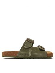 Jack & Jones Klapki Louis 12231428 Khaki. Brązowe klapki i japonki męskie Jack & Jones, bez wzorów, ze skóry. Za 129.99 zł.