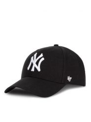 47 Brand Czapka z daszkiem New York Yankees B-MVPSP17WBP-BK Czarny. Czarne czapki męskie 47 Brand, bez wzorów, z materiału. Za 89.99 zł.