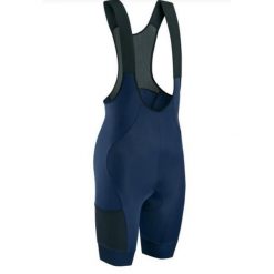 Spodenki rowerowe DISCOVER BIBSHORT, niebieskie. Niebieskie szorty sportowe męskie GIST, bez wzorów, sportowe. Za 399.00 zł.