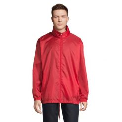 Kurtka Wiatrówka Unisex Dla Dorosłych. Czerwone kurtki męskie SOL'S, s, bez wzorów, sportowe, bez ramiączek, bez kaptura. Za 72.99 zł.