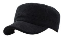 Czapka z Daszkiem, Czarna Jesienno-Zimowa, Patrolówka, z Gumką, z Dodatkiem Wełny -Pako Jeans. Czarne czapki męskie Pako Jeans, na zimę, bez wzorów, z jeansu. Za 65.00 zł.
