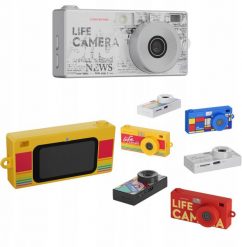 Kamera cyfrowa Xrec Mini Aparat Kamera Retro Video 2k Wisiorek Breloczek + Karta 32gb / Xrec X9 / Szary. Szare kamery cyfrowe Xrec. Za 102.00 zł.