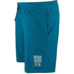 Szorty męskie Athl. DPT. Einar - turkus karaibski. Niebieskie szorty sportowe męskie ZFOAM, bez wzorów, z bawełny, sportowe. Za 169.99 zł.