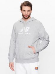 New Balance Bluza MT31537 Szary Relaxed Fit. Szare bluzy nierozpinane męskie New Balance, m, bez wzorów, z syntetyku, bez ramiączek, bez kaptura. Za 219.99 zł.