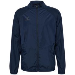 Kurtka wodoodporna Hummel Pro. Niebieskie kurtki męskie HUMMEL, bez wzorów, sportowe, bez ramiączek, bez kaptura. Za 284.00 zł.