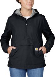 Kurtka Carhartt Rain Defender Light Packabl Black. Czarne kurtki męskie Carhartt, m, bez wzorów, bez ramiączek, bez kaptura. Za 370.17 zł.
