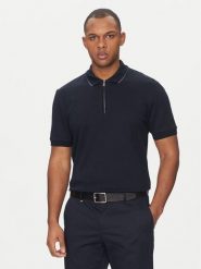 BOSS Polo H-Paras 59 50532612 Granatowy Regular Fit. Niebieskie koszulki polo męskie Boss, m, bez wzorów, z bawełny, bez kołnierzyka, bez ramiączek. Za 269.99 zł.