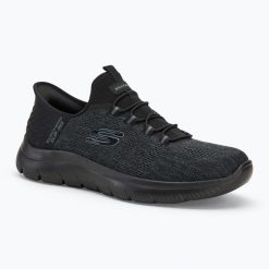 Buty męskie SKECHERS Summits Key Pace. Czarne buty sportowe na co dzień męskie Skechers, m, bez wzorów, bez ramiączek, bez kaptura. Za 279.99 zł.