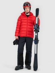 4F Kurtka puchowa trekkingowa z wypełnieniem naturalnym męska - czerwona 3XL. Czerwone kurtki męskie 4f, m, bez wzorów, z puchu, bez ramiączek, bez kaptura. Za 799.99 zł.