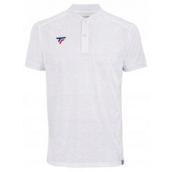 Koszulka polo tenisowa męska Tecnifibre Team. Białe koszulki polo męskie TECNIFIBRE, m, bez wzorów, sportowe, bez kołnierzyka, bez ramiączek. W wyprzedaży za 199.00 zł.