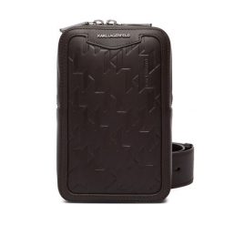 Saszetka KARL LAGERFELD. Brązowe saszetki męskie KARL LAGERFELD, bez wzorów, małe. Za 999.99 zł.