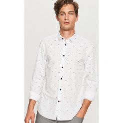 Koszula z mikroprintem regular fit - Biały. Koszule męskie marki Reserved. Za 89.99 zł.