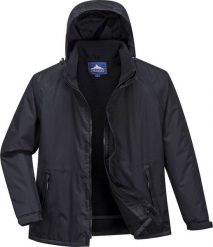 Kurtka męska Portwest S505 - Kurtka Limax z polarowym ociepleniem - czarny 2XL. Czarne kurtki męskie Portwest, m, bez wzorów, z polaru, bez ramiączek, bez kaptura. Za 213.25 zł.