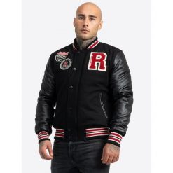 Kurtka puchowa Benlee Francis. Czarne kurtki męskie BENLEE, uniwersalny, bez wzorów, z puchu, eleganckie, bez ramiączek, bez kaptura. Za 533.50 zł.