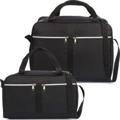 Beltimore Torba podróżna samolotowa i kosmetyczka zestaw dwóch toreb fitness czarna L67 NoSize. Czarne torby sportowe męskie Beltimore, bez wzorów. Za 89.99 zł.
