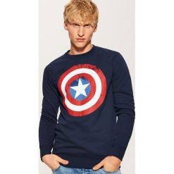 Bluza Kapitan Ameryka - Granatowy. Bluzy nierozpinane męskie House. Za 99.99 zł.