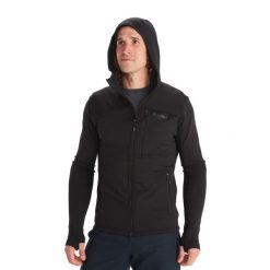 Bluza trekkingowa męska Marmot Preon. Czarne bluzy nierozpinane męskie Marmot, m, bez wzorów, bez ramiączek, bez kaptura. Za 299.99 zł.