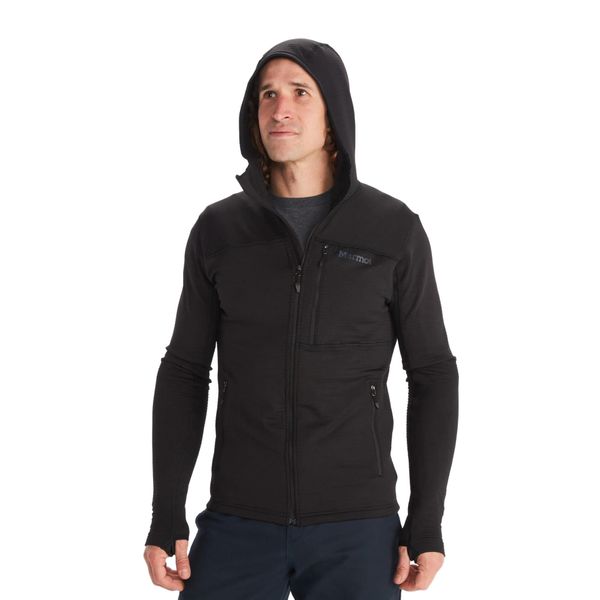 Bluza trekkingowa męska Marmot Preon. Czarne bluzy nierozpinane męskie Marmot, m, bez wzorów, bez ramiączek, bez kaptura. Za 299.99 zł.