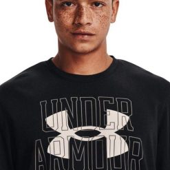 Męska Bluza Z Logo Rival Frotte. Czarne bluzy nierozpinane męskie Under Armour, m, bez wzorów, bez ramiączek, bez kaptura. Za 198.99 zł.