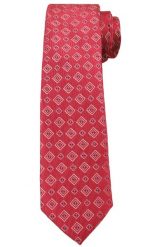 Czerwony Elegancki Krawat -Angelo di Monti- 6 cm, Męski, Wzór Geometryczny. Czerwone krawaty i muchy męskie Angelo di Monti, bez wzorów, eleganckie. Za 45.00 zł.