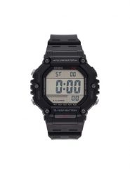 Casio Zegarek AE-1600H-1AVEF Czarny. Czarne, cyfrowe zegarki męskie Casio. Za 249.00 zł.