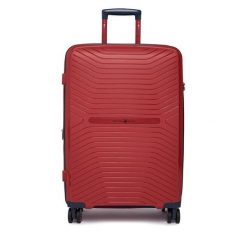 Walizka średnia Beverly Hills Polo Club. Czerwone walizki męskie Beverly Hills Polo Club, bez wzorów, średnie. Za 359.99 zł.