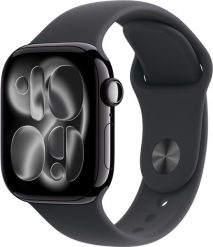Smartwatch Apple Watch Series 11 (GPS + Cellular) 42mm Mirror Black Aluminum Case with Black Sport Band, S/M. Czarne zegarki smartwatch Apple. Za 2,955.73 zł.
