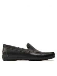 Geox Mokasyny U Simon A U32Q3A 00043 C9999 Czarny. Czarne mokasyny męskie Geox, ze skóry, bez zapięcia. Za 469.99 zł.