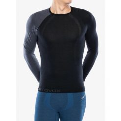 Bluza termoaktywna męska Ortovox 120 Comp Light Long Sleeve. Czarne bielizna termoaktywna męska ORTOVOX, m, bez wzorów, bez ramiączek, narciarskie. Za 419.99 zł.