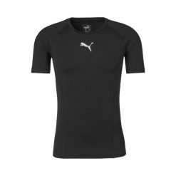 Koszulka męska sportowa Puma LIGA Baselayer Tee SS. Czarne t-shirty sportowe męskie Puma, m, bez wzorów, sportowe, bez ramiączek. Za 73.99 zł.
