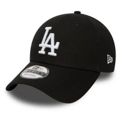 Czapka z daszkiem New Era MLB Los Angeles Dodgers. Czarne czapki męskie New Era, bez wzorów, z poliesteru, eleganckie. Za 109.99 zł.