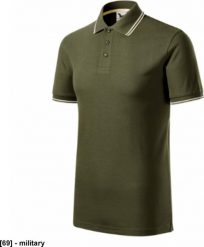 Focus - ADLER - Focus - Koszulka polo męska, 180 g/m2, 65 % bawełna, 35 % poliester, 85 % bawełna, 15 % wiskoza - military 2XL. Koszulki polo męskie Malfini, m, bez wzorów, z bawełny, bez kołnierzyka, bez ramiączek. Za 81.91 zł.