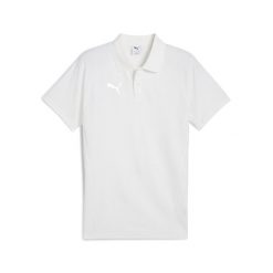 Polo Puma Team Evostripe. Białe koszulki polo męskie Puma, bez wzorów, sportowe, bez kołnierzyka, bez ramiączek. Za 235.50 zł.