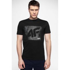 T-shirt męski TSM003 - głęboka czerń. T-shirty męskie marki 4f. Za 39.99 zł.