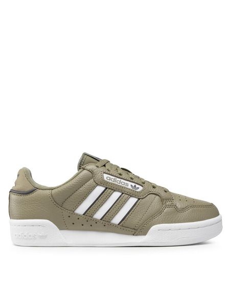 Adidas Sneakersy Continental 80 Stripes GZ6264 Zielony. Zielone buty sportowe na co dzień męskie ADIDAS, m, bez wzorów, ze skóry, bez ramiączek, bez kaptura. Za 279.99 zł.