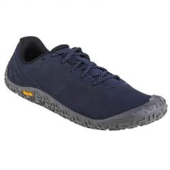 Buty do chodzenia męskie Merrell Vapor Glove. Niebieskie buty do biegania męskie Merrell, bez wzorów, z gumy, bez zapięcia, do biegania. Za 607.00 zł.