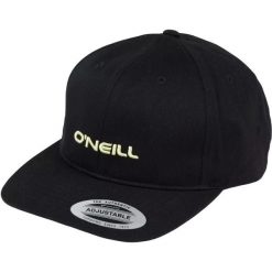Czapka O'Neill Shore Cap, Dla obu płci. Czarne czapki męskie O'Neill, bez wzorów, z bawełny. Za 190.00 zł.