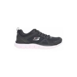 Buty do chodzenia męskie Skechers Track Scloric. Czarne buty do biegania męskie Skechers, bez wzorów, bez zapięcia, do biegania. Za 259.99 zł.