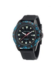 Nautica Zegarek NAPNRS404 Czarny. Czarne, analogowe zegarki męskie Nautica. Za 499.99 zł.