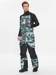 Columbia Spodnie outdoor Highland Summit™ Bib Zielony Regular Fit. Zielone długie spodnie sportowe męskie Columbia, bez wzorów, z syntetyku, outdoorowe. Za 939.99 zł.