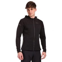 Bluza z kapturem Kilpi Memphis. Czarne bluzy nierozpinane męskie Kilpi, s, bez wzorów, z materiału, sportowe, bez ramiączek, z kapturem. Za 267.13 zł.