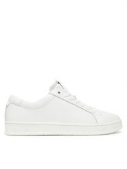 Calvin Klein Sneakersy Low Top Lace Up Lth HM0HM01971 Biały. Białe buty sportowe na co dzień męskie Calvin Klein, m, bez wzorów, ze skóry, bez ramiączek, bez kaptura. Za 449.99 zł.