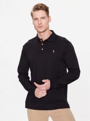 Polo Ralph Lauren Polo 710671785002 Czarny Slim Fit. Czarne koszulki polo męskie Polo Ralph Lauren, m, bez wzorów, z bawełny, bez kołnierzyka, bez ramiączek. Za 629.99 zł.